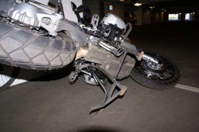 Vandalismus an BMW R1200 GS Adv TÜ